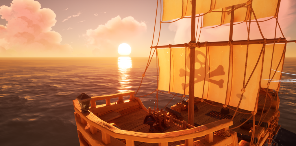 sunset sailing